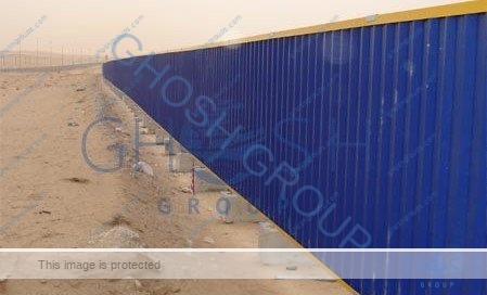 Continuous Steel Hoarding Fencing supplier in Dubai | UAE | Oman | Saudi | Qatar