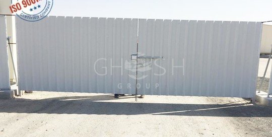 Corrugated factory gate manufacturer UAE | Oman | Saudi | Iraq | Kuwait | Bahrain