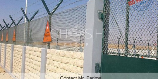 Wall mounted security fencing in Bahrain