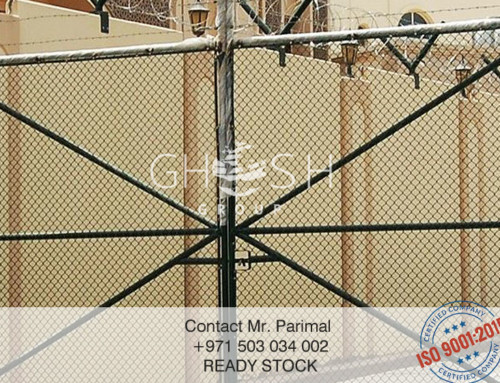Chain link fence gate installation in Kuwait