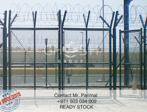 Football ground fencing installation in UAE by fencing expert