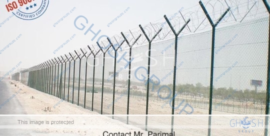 high security fence for gas installation