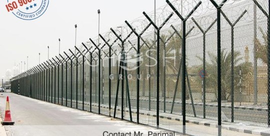 High security fence military sites