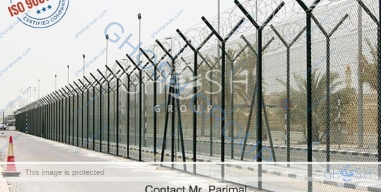 High security fence military sites