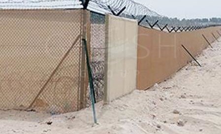 Sand barrier fence - UAE